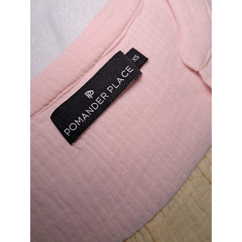 Tuckernuck Pomander Place Kenzo Tiered Crepe Colorblock Mini Dress Size XS - Picture 2 of 12